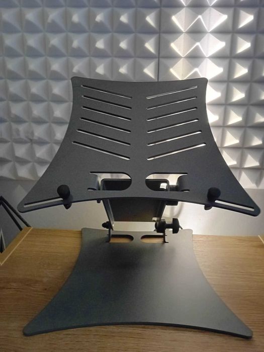 Suporte K&M- laptop, computador portátil, sintetizador, controlador dj