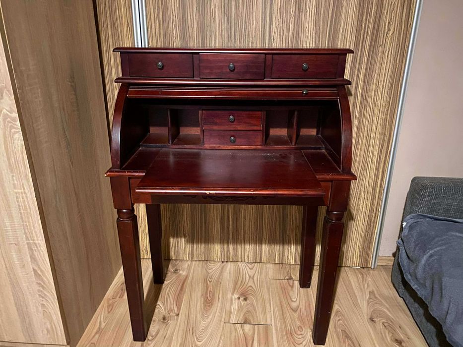 Sekretarzyk, toaletka, biurko, mahon