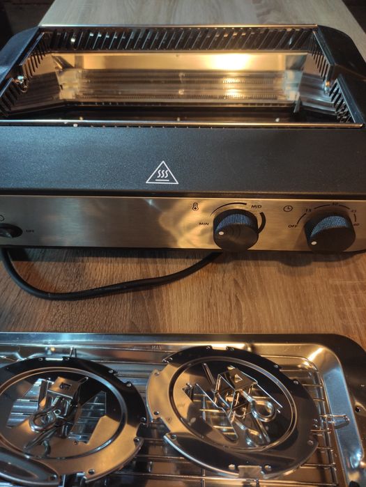 Nowy grill elektryczny do kebabów z funkcją podczerwieni
