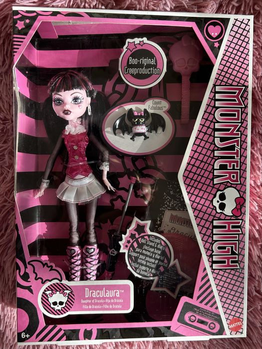 Лялька монстер хай Дракулаура базова Monster high Draculaura mattel Creeproduction Репродукція г1 майже нова в коробці