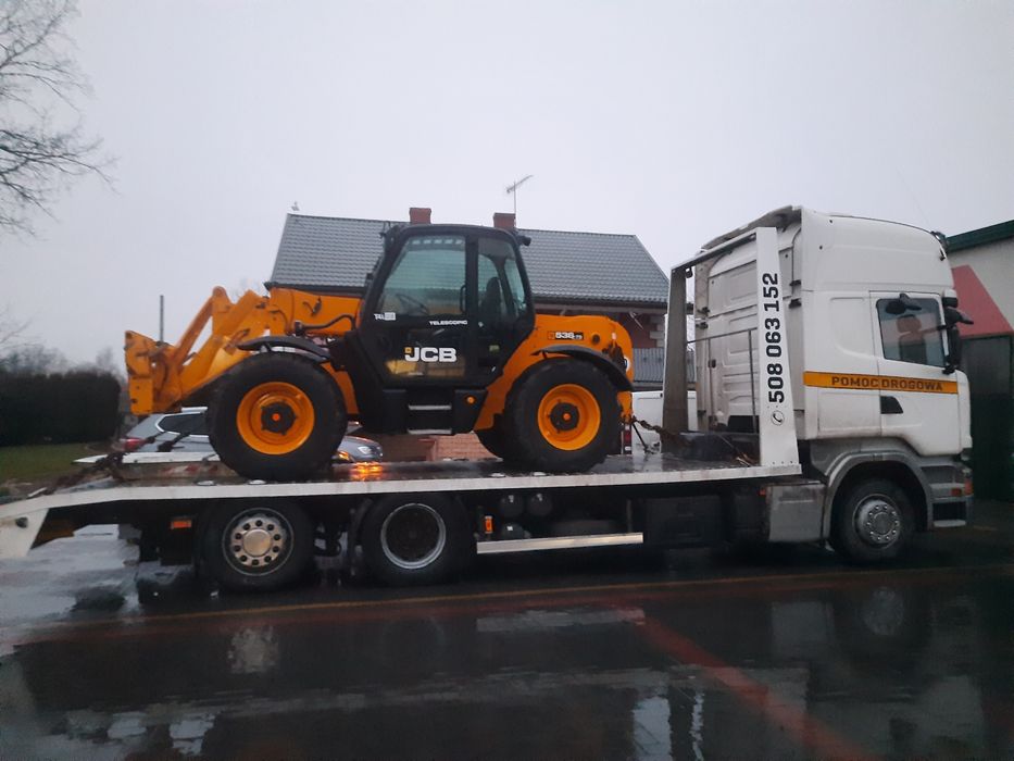 Usługi transportowe transport niskopodwoziowy maszyn roln, kombajnów