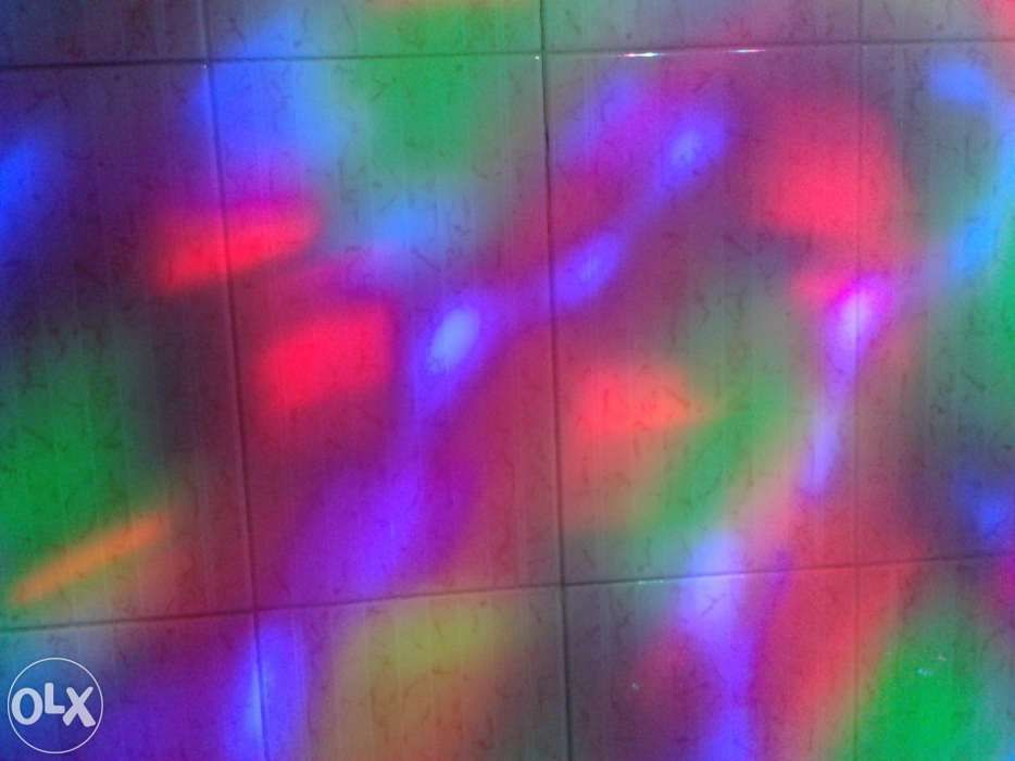 Lâmpada led rotativa para festas