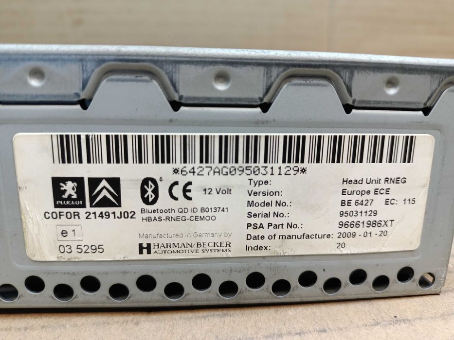 Radio citroen c4 grand picasso I bluetooth