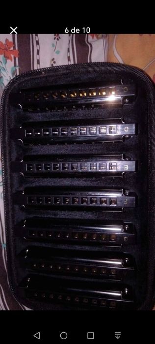 Conjuntos de harmonicas sopros chromatica profissional 10-40tons