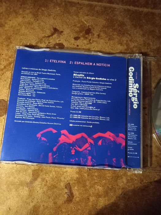 Cd single Sérgio Godinho