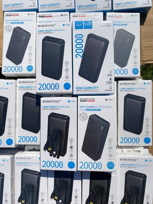 Є ОПТ.Повербанк(power bank) BOROFONE BJ79A 20000мАг для ЗСУ/при відключеннях світла