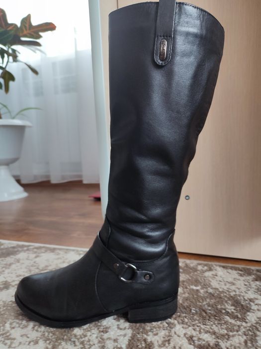 Чоботи шкіряні, єврозима, 21,5 см устілка