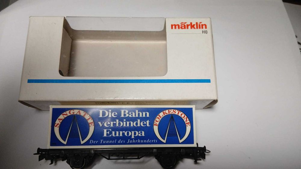 Marklin Vagão de Contentores Sangatte Eurotunnel caixa original