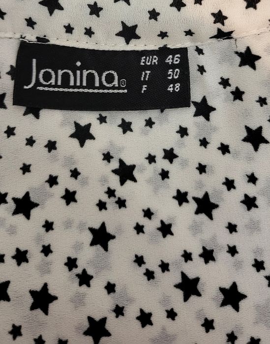 Elegancka bluzka, koszula w gwiazdki, Janina, 46