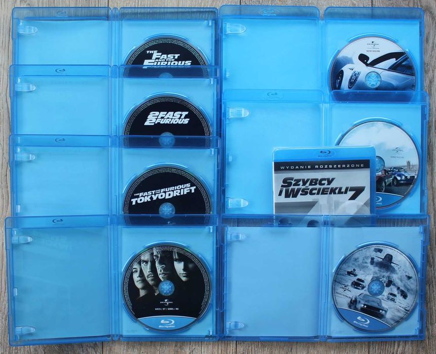 #lustro# Szybcy i Wściekli 1-8 bluray lektor PL kolekcja