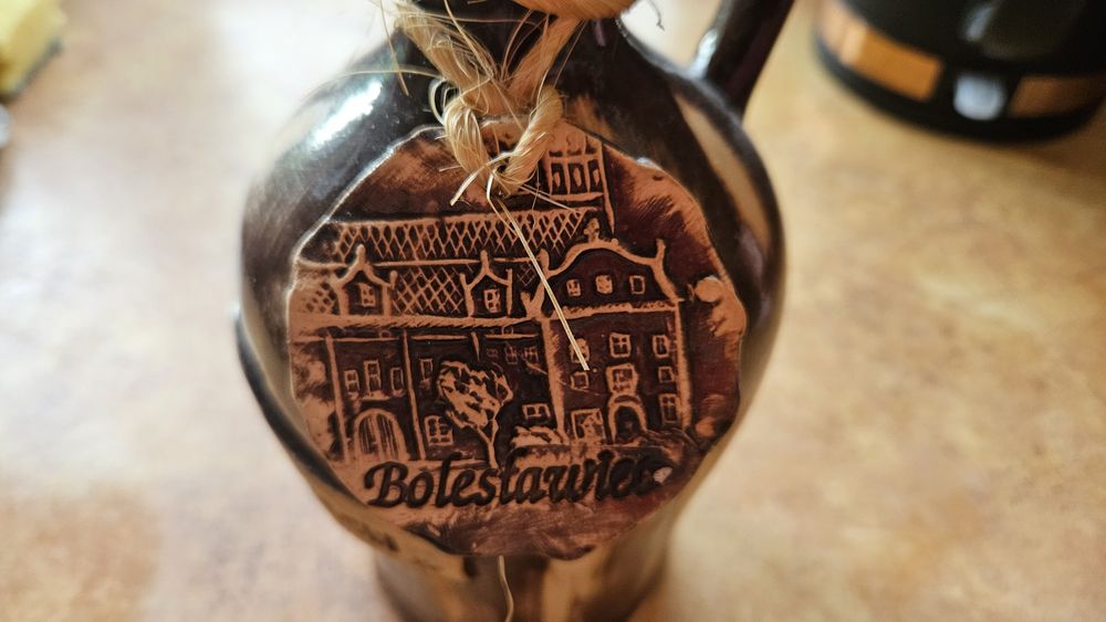 Ceramiczna butelka dzbanek Bolesławiec