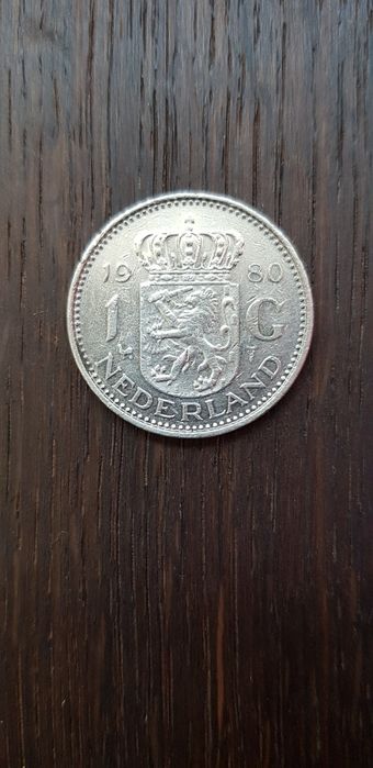 Moneta Holandia 1 gulden 1980r
