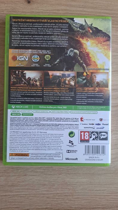 Wiedżmin Zaklinac Xbox 360 (stan 6/6)