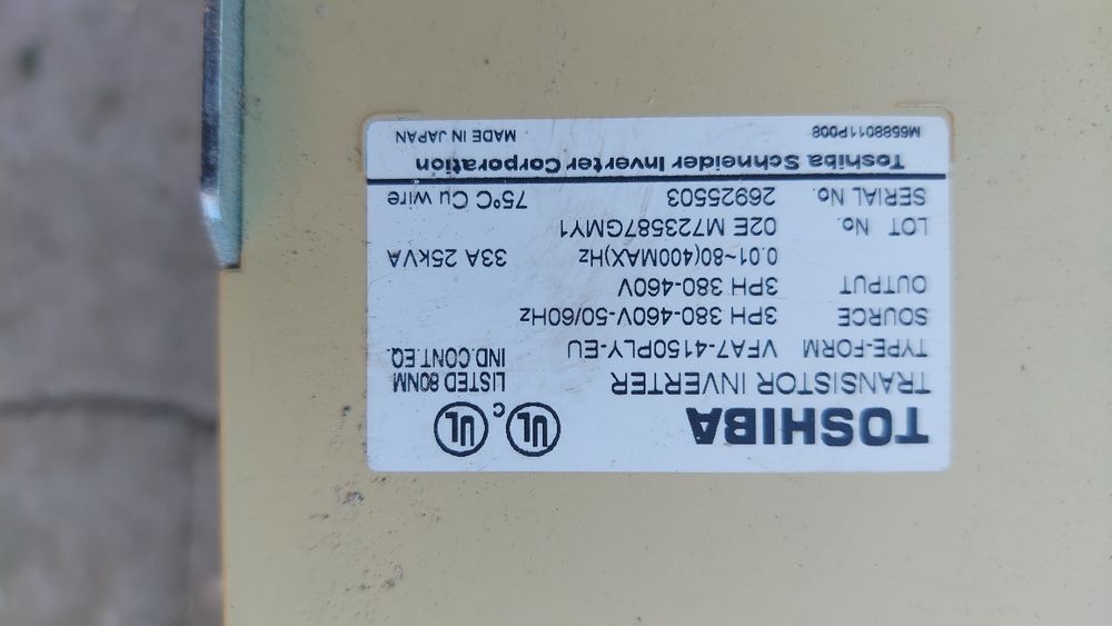 Falownik Toshiba VFA7-4150PLY