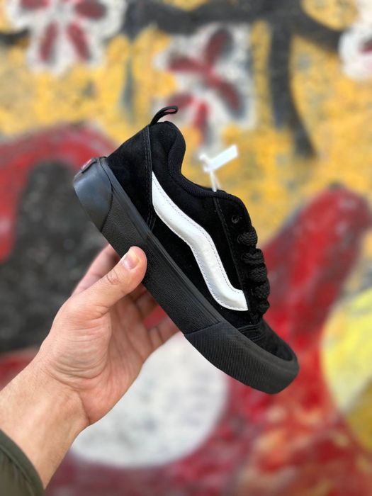 Жіночі кеди, женские кроссовки Vans KNU skool black white