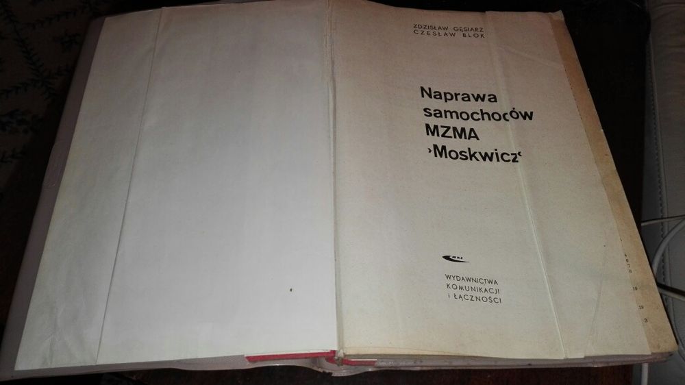 Naprawa samochodów MZMA Moskwicz 1968r.