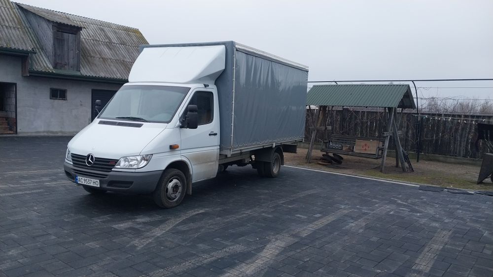 Мерседес спрінтер 416 sprinter двохкатковий  тентований