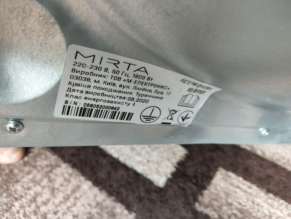 Электродуховка Mirta  MO-0045CR
