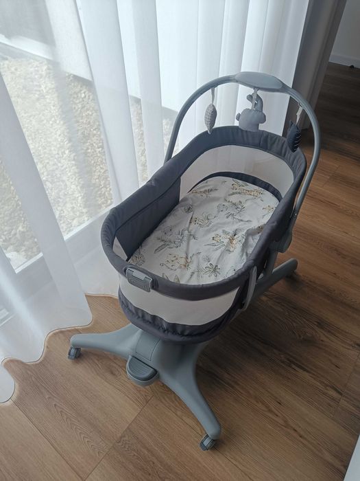 Chicco Łóżeczko Baby Hug AIR 4w1 Dark Grey