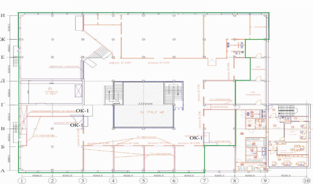 м. Київ, вул. Голего, 7, Приміщення в ТЦ 1448 м2 (2й пов.)