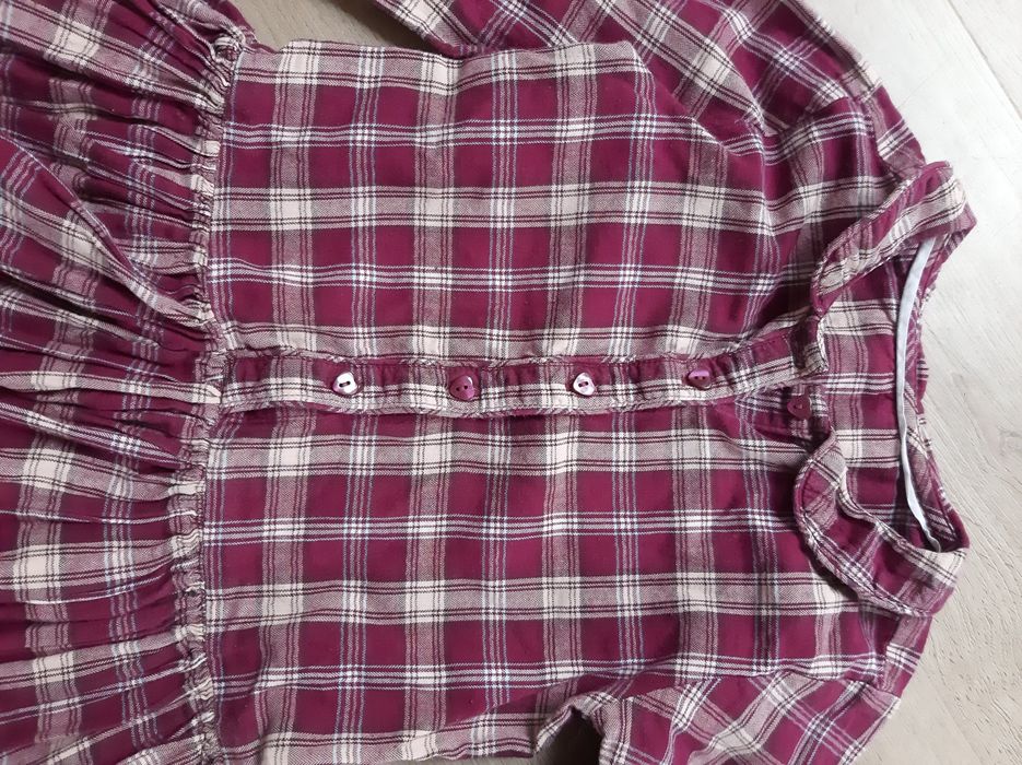 Sukienka 116 kratka Marks and Spencer długi rękaw świąteczna