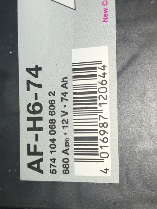 Bateria usada  680A 74ah