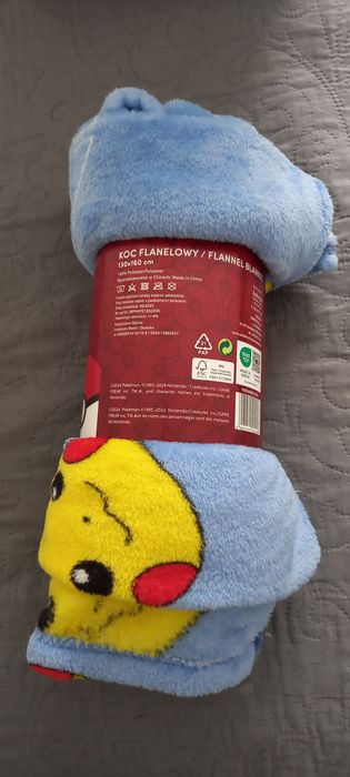 Zestaw pościel, koc i prześcieradło Pokemon
