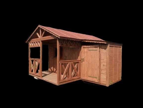 DOMEK MICHAŚ 3x5,25 z przybudówką Impregnowany+Podłoga Taras Producent