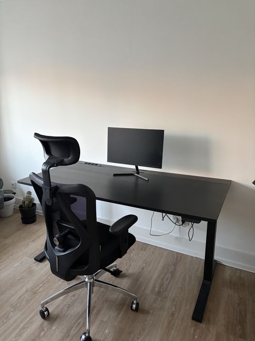Mesa ajustável elétrica em altura 160 x 75 cm (mesa sentada ou em pé) IKEA MITTZON 160x80