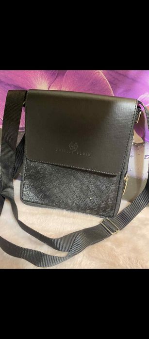 Listonoszka czarna męska