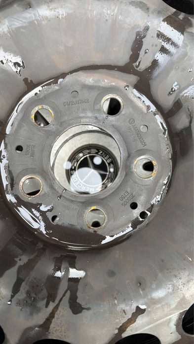 Jantes originais em ferro 17 Mercedes 5x112 com tampão