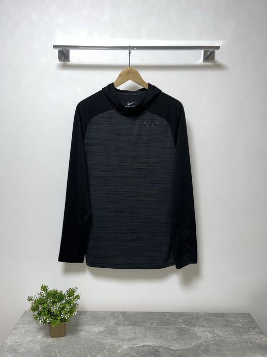Nike dri fit мужской лонгслив с капюшоном / Размер М