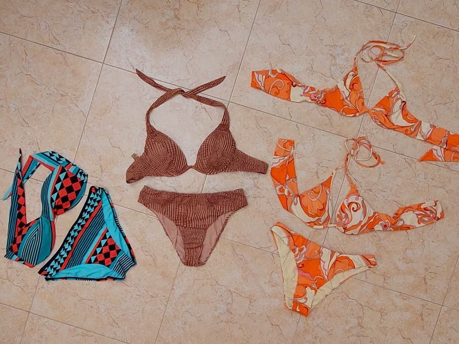 Lote com 3 Bikinis Sra. 36 copa A Calzedonia