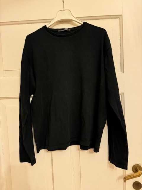 Bluza męska River Island L czarna z długim rękawem