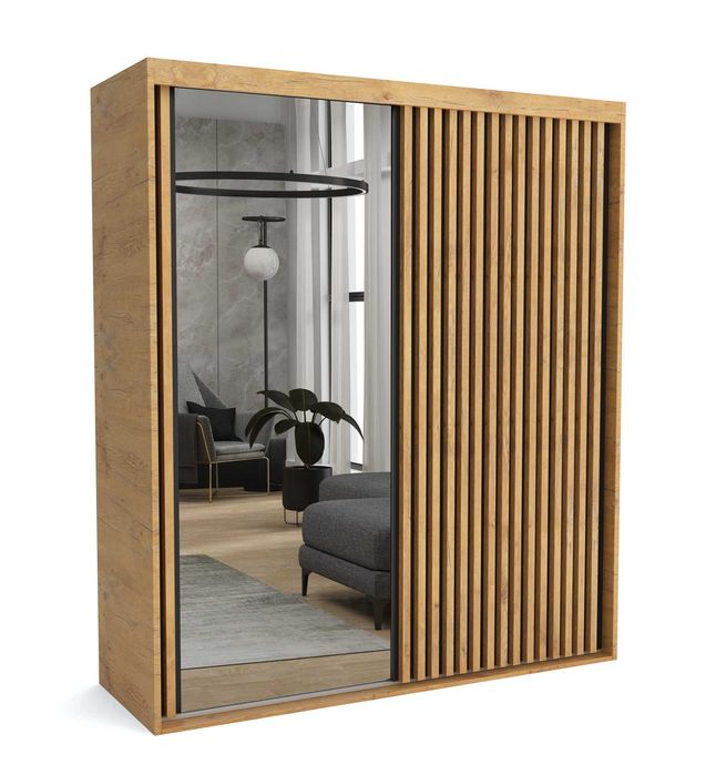 Szafa przesuwna na wymiar Mat 6 szer 120 cm