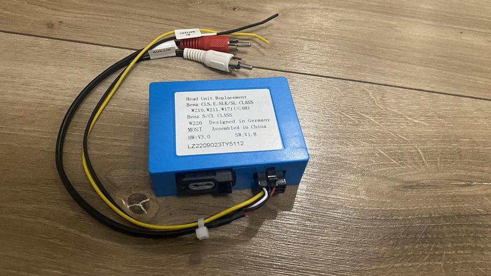 Оптотоволокно адаптер Mercedes w211 w220 w219 w164 x164 ML GL SLK SLS