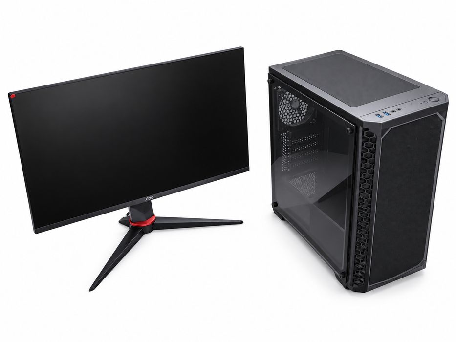 Komputer gemingowy plus monitor