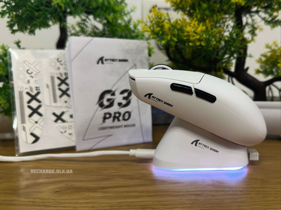 НОВІ Attack Shark G3 PRO 25000 DPI Wireless | ІГРОВА БЕЗДРОТОВА Мишка
