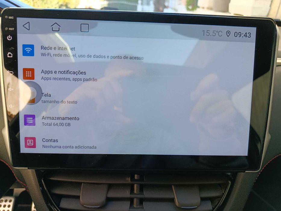 Radio Android 10polegadas 208 2008 com modura