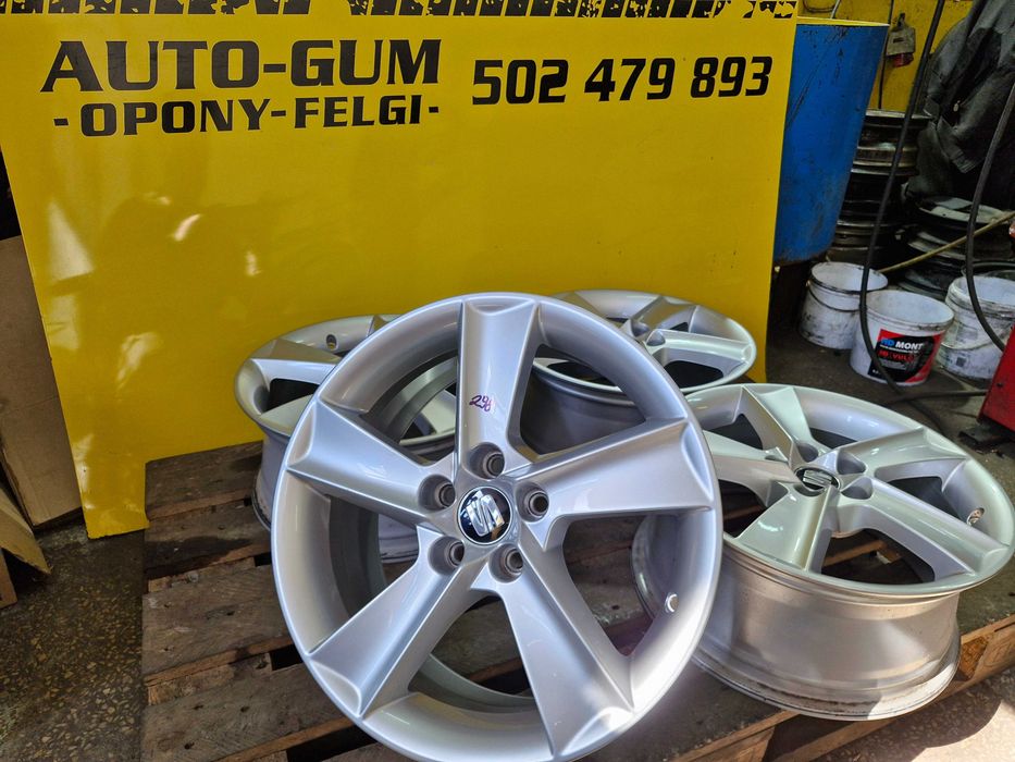 Alufelgi 5x100 16 Seat Ibiza Toledo Arona Leon Skoda Fabia Rapid Scala VW Polo Golf Bora Fox Taigo