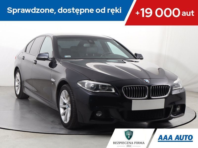 BMW Seria 5 520d xDrive, Serwis ASO, 190 KM, Automat, Skóra, Navi, Klimatronic,