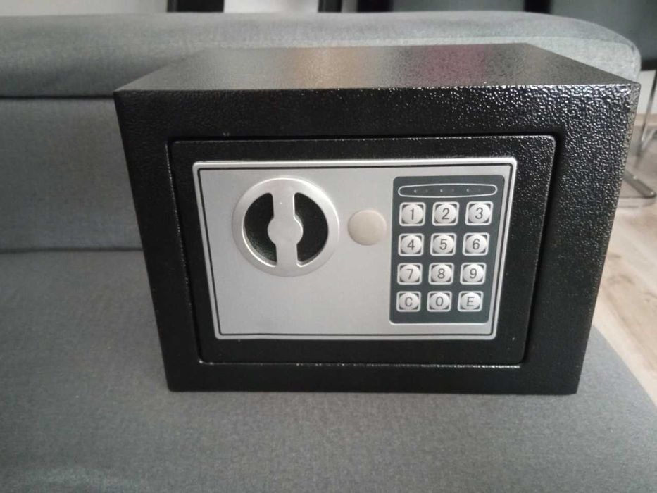 NOWY Sejf Domowy  Z Szyfrem Zamek Elektryczny Pancerny Kasetka Kasa