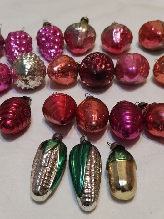 Новогодние игрушки времён СССР 33шт одним лотом