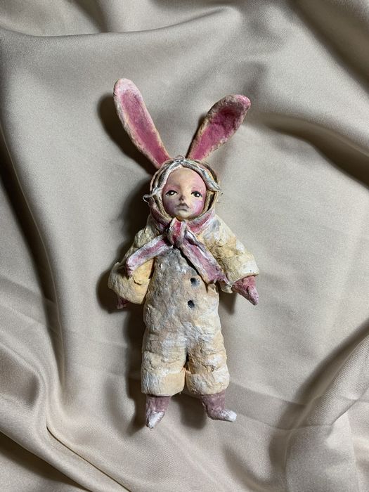 Іграшка з вати, зайчик