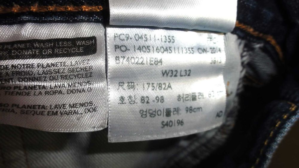 LEVIS - W32 L32 Oryginalne klasyczne spodnie Jeans