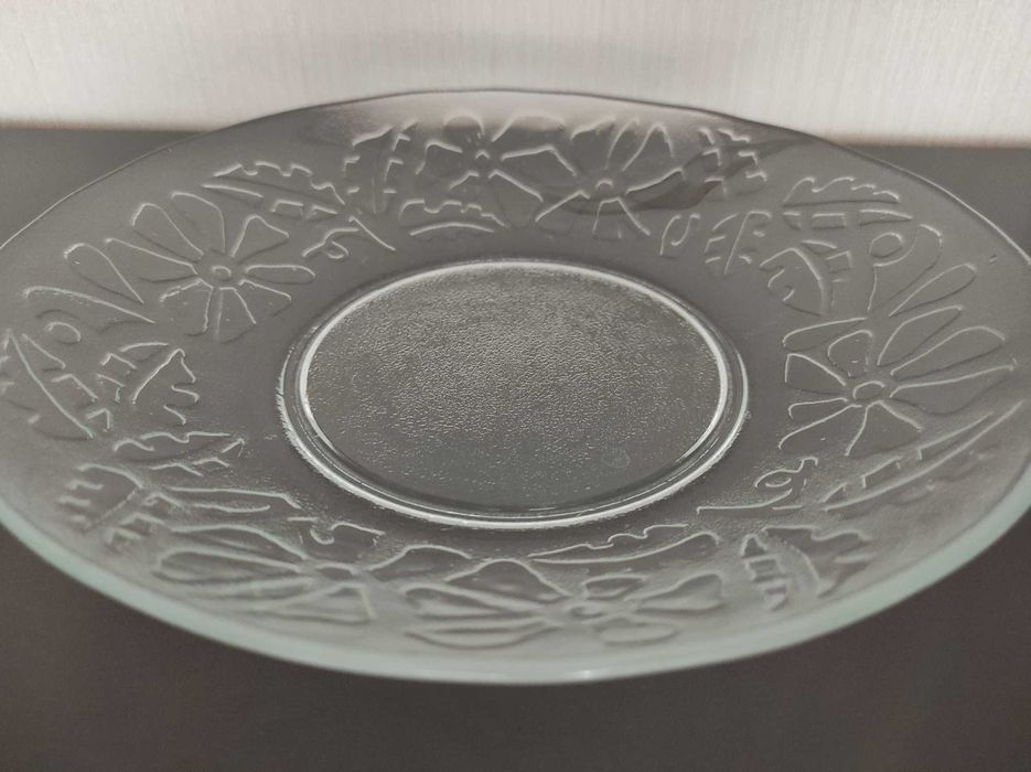 Talerz, patera, szkło PRL