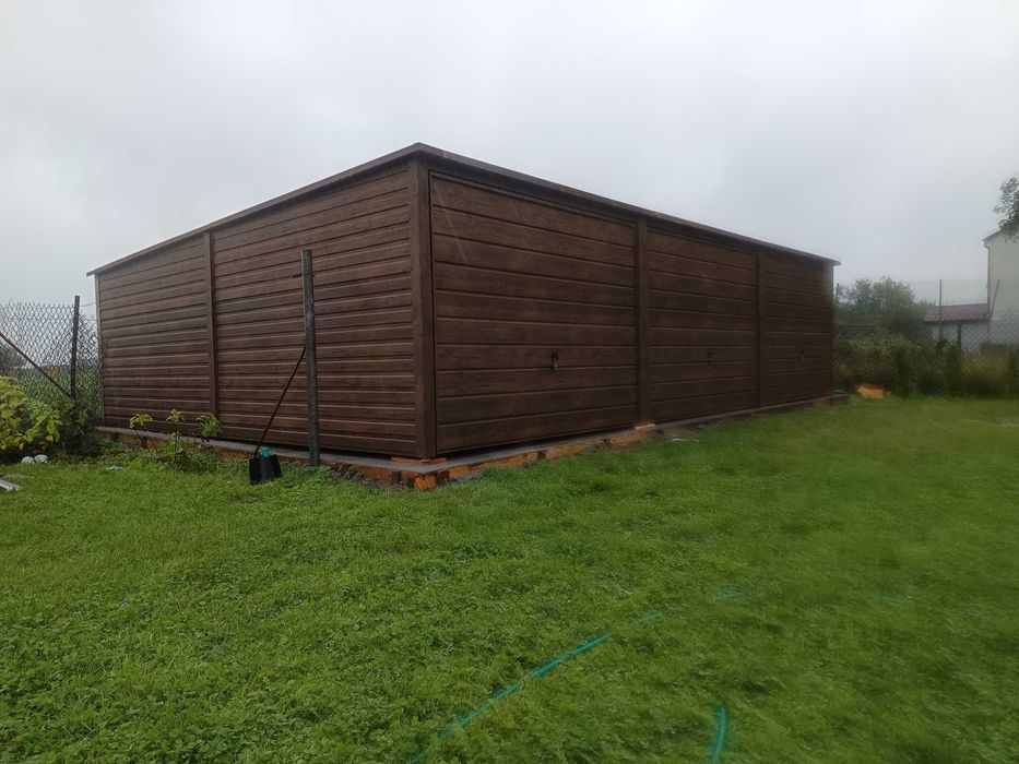 Garaż blaszany garaże blaszane 9x6 profil Rus-Stal kolor 7x5 6x6 5x7