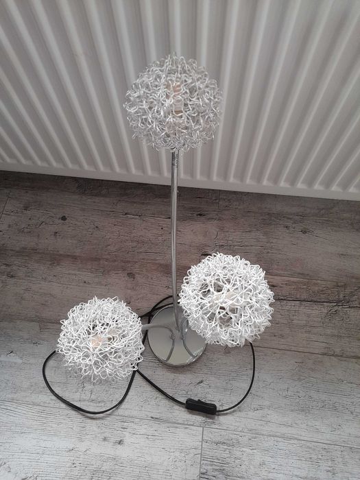 Nowa ozdobna lampa chromowana, piękne kule!