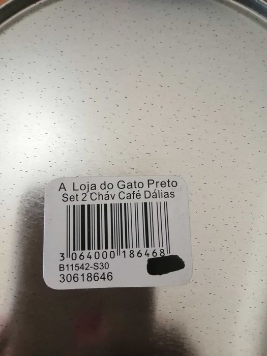 Caixa com 2 chávenas de café