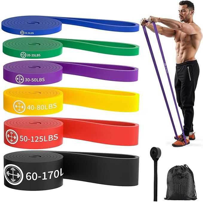 Fita de resistência 60kg, preto decatlhon